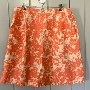 L.L.Bean Classic Fit Summer Skirt Size 1X EUC